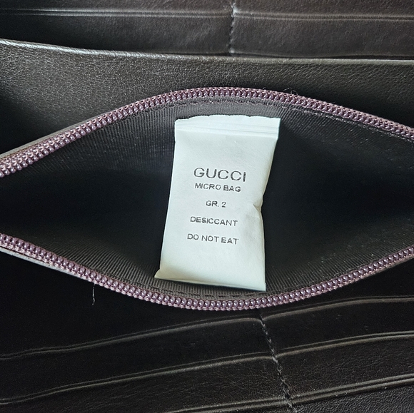 GUCCI Guccissima Sukey Leather Zip Around Wallet in Brown - Picture 8 of 9